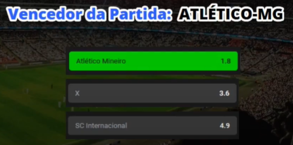 Vencedor da Partida: Atlético Mineiro