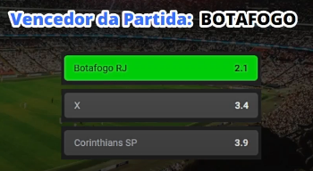 Vencedor da partida: Botafogo