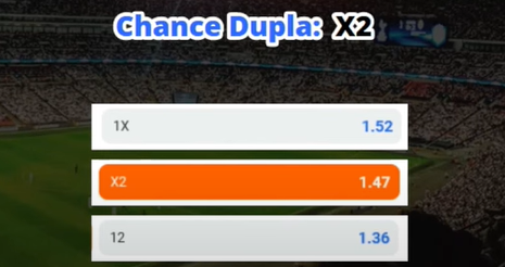 Chance dupla : X2