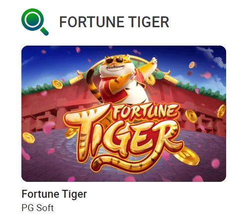 plataforma com jogo do tigre